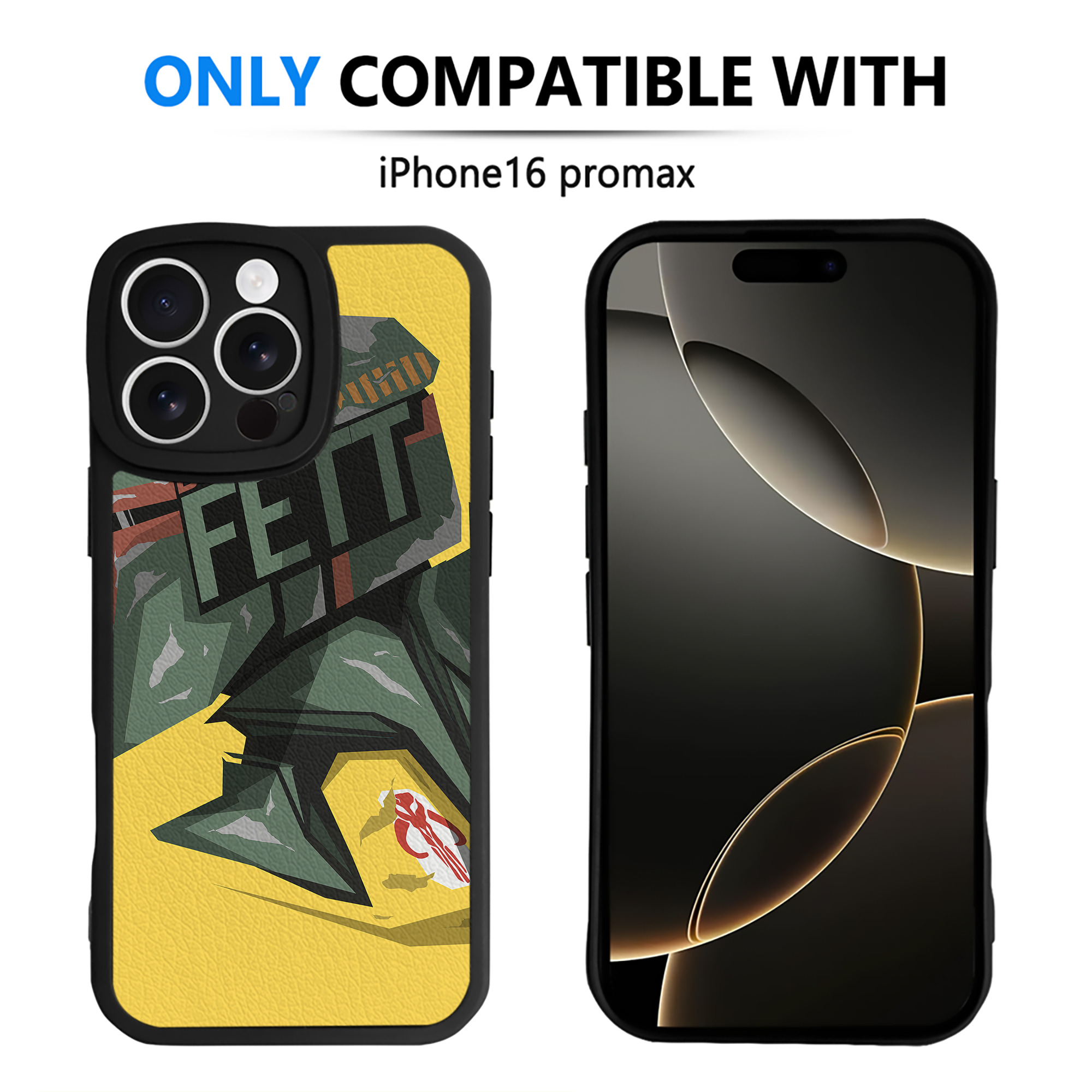（画像用） スター・ウォーズ Star Wars 【iPhone 16シリーズ対応】シリコンスマホケース（レザー調） 材質：シリコン